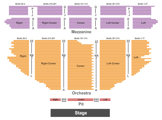 Hollywood Pantages Theatre Suffs Seating Chart